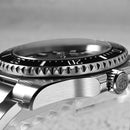 SAN MARTIN SN0111-G-A Automatic Enamel Black Dial 40mm 30ATM Men's Diver Watch