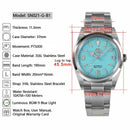 SAN MARTIN SN021-G-B1 BB36 Explore Climbing Automatic 37mm 10 ATM Sports Watch