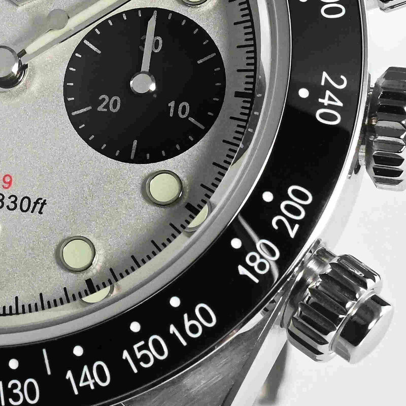 SAN MARTIN SN0052-G Panda BB 機械錶 計時碼錶