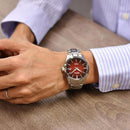 Seiko Presage SPB227J1 Sharp Edged SPB227J1 Automatic Red Dial Date Display Watch