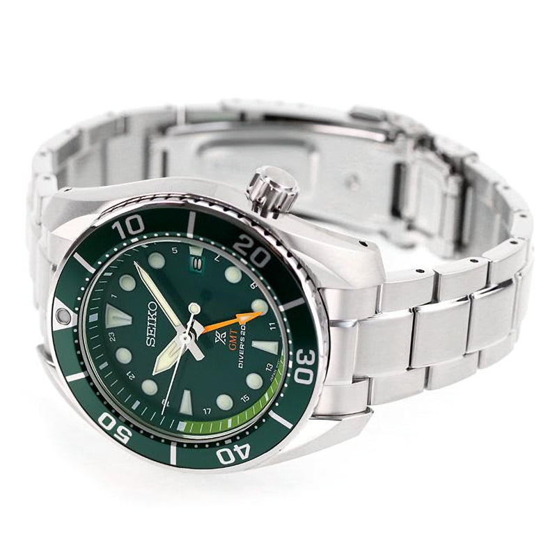 SEIKO Prospex SFK003J1 Sea SUMO Solar GMT Green Dial Men's Diver Watch WARRANTY