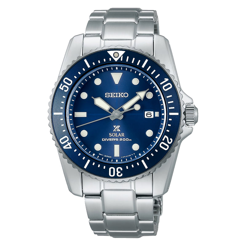 SEIKO Prospex SNE585P1 Compact Solar Diver Scuba 200M Blue Dial Watch WARRANTY