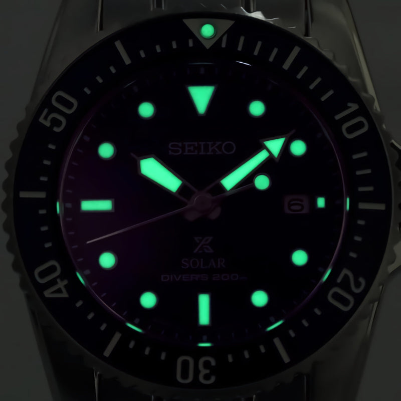 SEIKO Prospex SNE585P1 Compact Solar Diver Scuba 200M Blue Dial Watch WARRANTY