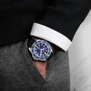 Seiko Prospex SNE593P1 Solar Blue Dial Silicone Strap Men's Diver Watch WARRANTY