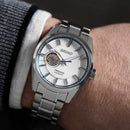 Seiko Presage Sharp Edged SPB309J1 Open Heart White Dial Automatic Men's Watch