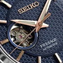 Seiko Presage Sharp Edged SPB311J1 Open Heart Aisumi Blue Dial Automatic Watch