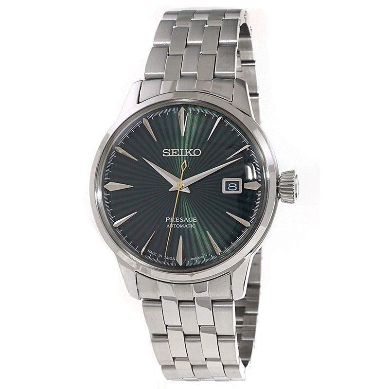 Seiko Presage SRPE15J1 Cocktail Time Mockingbird Green Dial Japan Made Watch