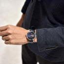 Seiko Presage SSA405J1 Cocktail Time Automatic Open Heart Blue Dial Watch JAPAN