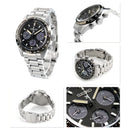 Seiko Prospex Speedtimer SSC819 Solar Black Dial Date Display Chronograph Watch