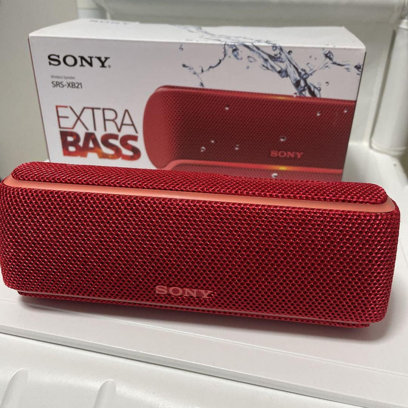 清貨 全新 SONY SRS-XB21 無線防塵防水喇叭 紅色